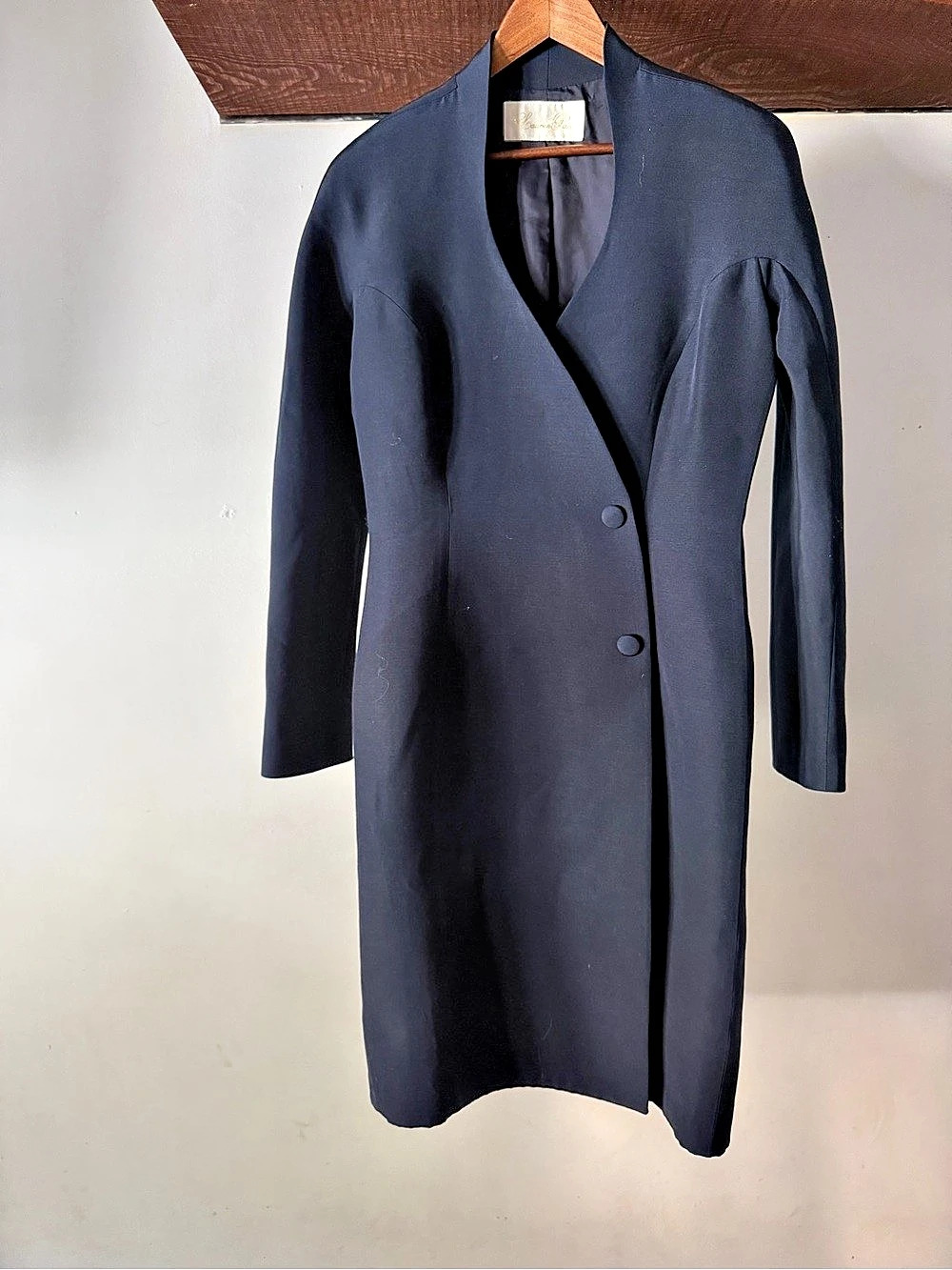 Lauren Paris Women's Longline Blazer in Blue Like New
